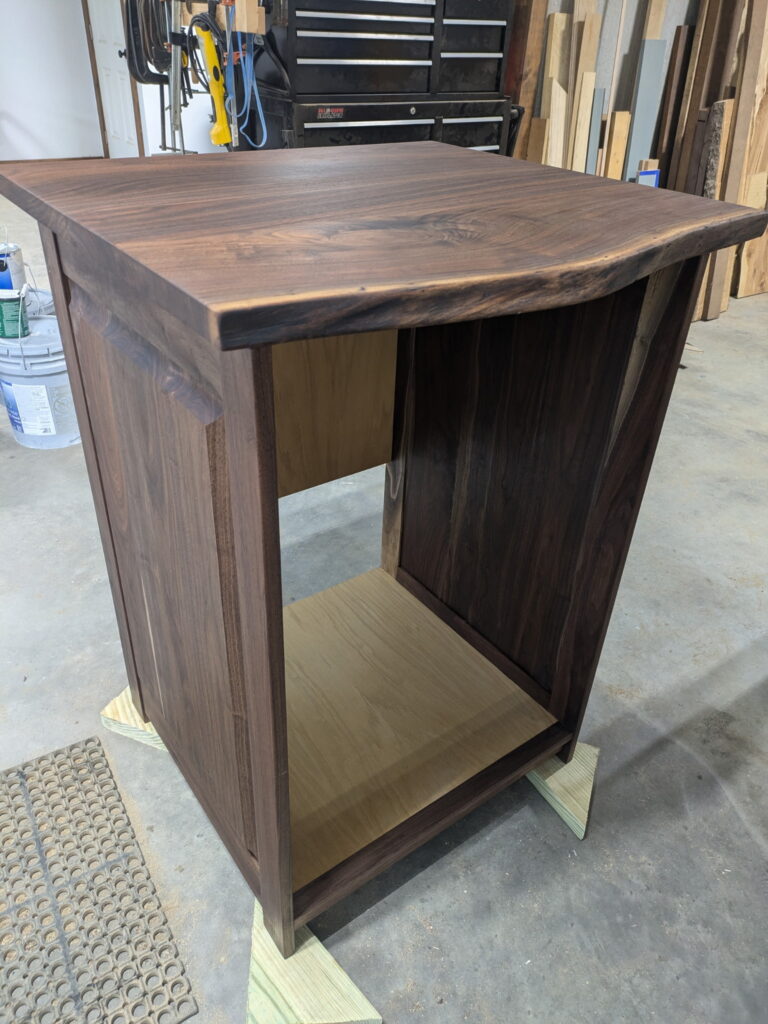 Walnut Beverage Cabinet