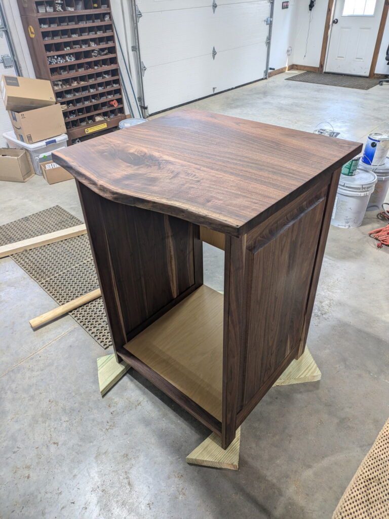 Walnut Beverage Cabinet
