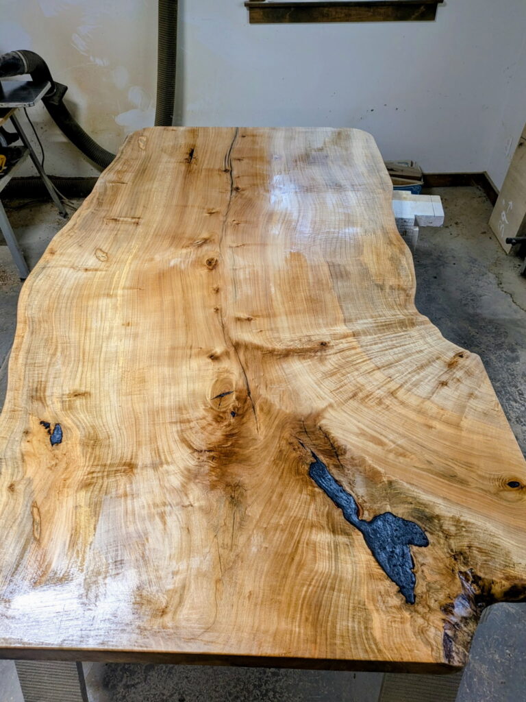 Maple Slab with Resin